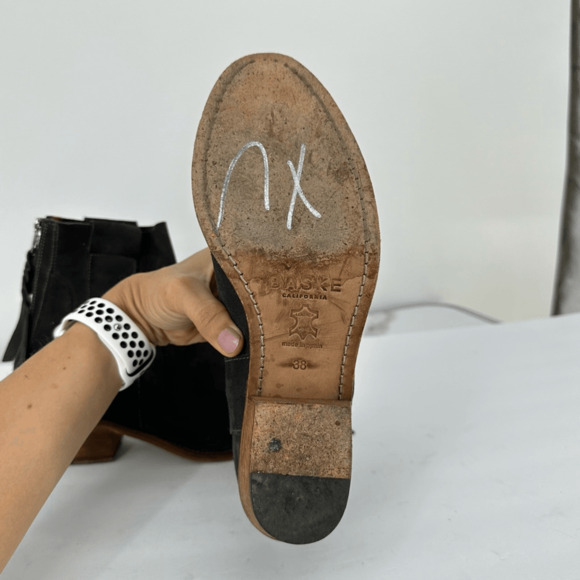 BASKE California Womens 8 Gray Gunner Suede Ankle Boots Boho Western - Picture 14 of 15